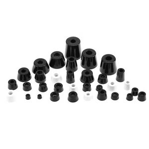 Gummifüße mit Unterlegscheibe für Lautsprecherboxen Flightcases Möbel weiß/schwarz - Bild 1 von 12