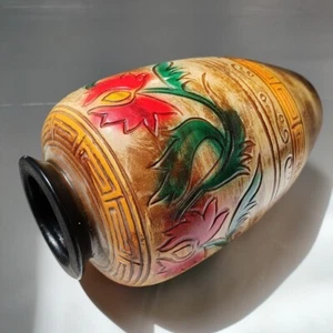 Vintage Vase Arrow Jersey City Pottery Hand Painted Japan 9” Rare Find Flowers - Picture 1 of 10