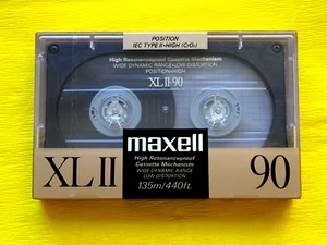 1x MAXELL XL II 90 Cassette Tape 1988 + OVP + SEALED ++ - Bild 1 von 2