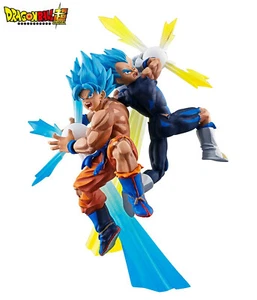 MegaHouse Dracap RE BIRTH Dragon Ball Figure Super Saiyan Blue God Goku & Vegeta - Picture 1 of 12