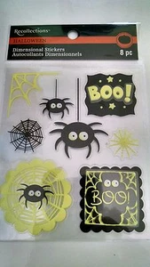 Recollections Halloween Dimensional Stickers Spiders #1114 - Picture 1 of 1
