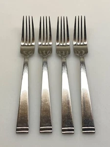SILVERWARE DANSK " ALTIN " 18/10 (4) Dinner FORKS 8 3/8" L - Picture 1 of 4