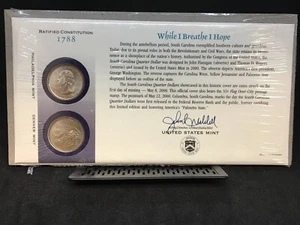 2000-P&D South Carolina State Quarter 1st Day Cover US Mint Issued - Mint Sealed - Picture 1 of 1