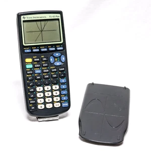 ⭐ TI-83 Plus Graphing Calculator Black w/ Cover Texas Instruments - TESTED _3 ⭐ - Picture 1 of 8