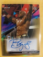 Bobby Lashley 2021 Topps Finest WWE Gold Autograph #/50