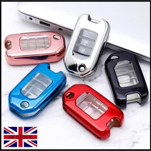 2 3 Button Key Remote Fob Cover For Honda Accord Civic CR-V Odyssey Insight T80* - Picture 1 of 12