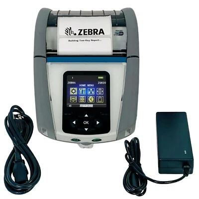 TESTED Zebra ZQ620 Portable Barcode Label Thermal Printer Wireless Bluetooth USB - Image 1 of 4