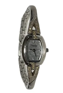 Caravelle Bulova Women Petite Dress Watch Crystals Silver 6” Wrist Needs Battery - Picture 1 of 10