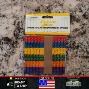 Stationary Pick Ups - Hobby/Craft 100 Construction Sticks - All Wood - Non Toxic - Picture 1 of 4