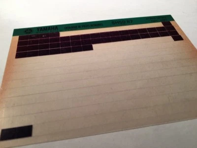 Yamaha Razz SH50 1987 2KG Micro Fiche Parts List Catalogue - Image 1 of 2