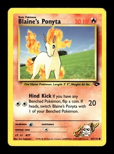 Blaine's Ponyta - 64/132 - Gym Challenge - Regular - LP/MP - Pokémon TCG - Picture 1 of 2