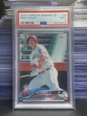 2018 Topps On Demand 3D Mike Trout - PSA 9 - Image 1 of 2