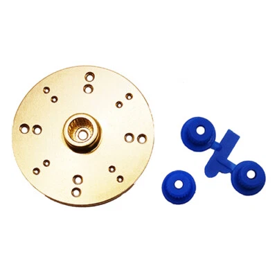 Duratrax Aluminum Servo Horn/Arm Round 16 Linkage Holes Gold w/Adapters DTXM5003 - Image 1 of 2
