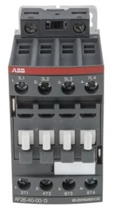 ABB AF RANGE AF26 4-POLE CONTACTOR 45A 11kW 230V AC Coil 4NO Screw Terminal - Picture 1 of 3