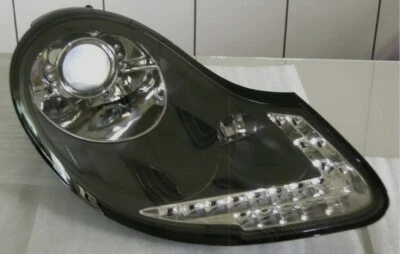Porsche Boxster 986 996 Black LED DRL Headlight Left or Right Side Only - Image 1 of 4