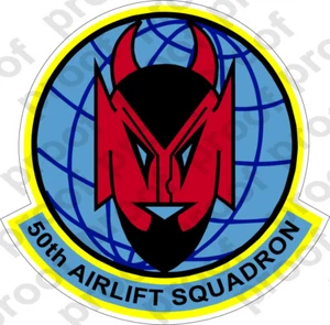 STICKER USAF 50TH AIRLIFT SQUADRON - Bild 1 von 1