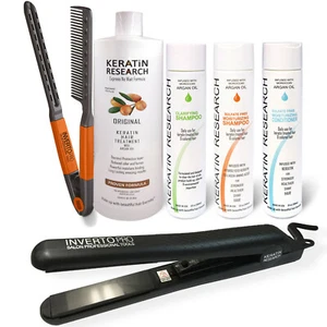 Complejo Profesional Brasileño Tratamiento Cabello Queratina Blowout XL JUEGO con HERRAMIENTAS - Imagen 1 de 12