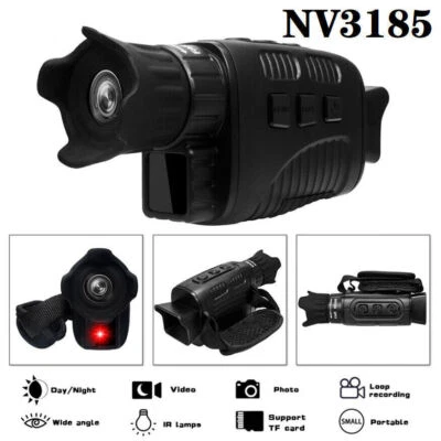 Digital Night Vision Monocular Infrared Scope IR Vedio Camera Hunting Goggles - Image 1 of 4