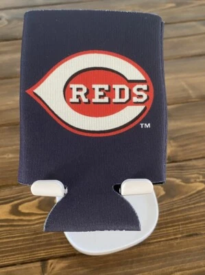 Cincinnati Reds Can Cooler Two Sided Design MLB Collapsible Koozie Budweiser - Image 1 of 2