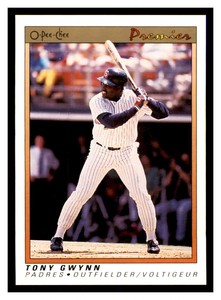 1991 O-Pee-Chee Premier #59 TONY GWYNN  ~E9G