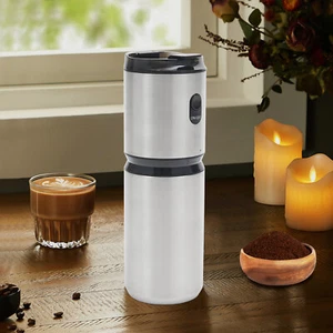 NEW Electric Coffee Grinding Cup Stainless Steel Portable Coffee Grinder 60rpm - Picture 1 of 24
