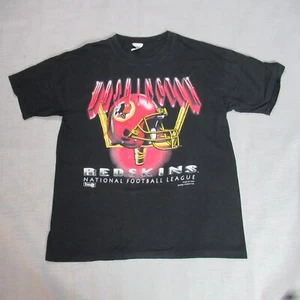VINTAGE WASHINGTON REDSKINS T-Shirt L Magic Johnson 1993 NFL Black Single Stitch - Bild 1 von 13