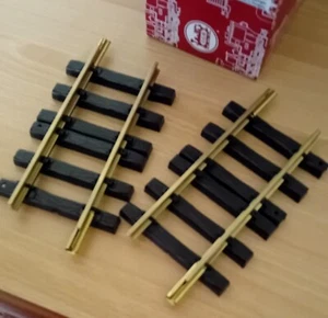 Brand new  2 x LGB 10150 G scale Half Straight Brass Tracks.  150mm Long - Picture 1 of 3