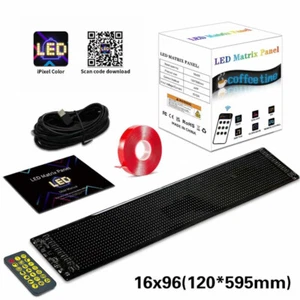 LED Display Laufschrift Leuchtreklame Werbung Muster Programmierbar 120*595mm DE - Bild 1 von 14
