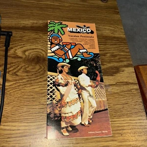 Folleto turístico de viaje del país Amigo de México de 1970: Península de Yucatán - Imagen 1 de 2