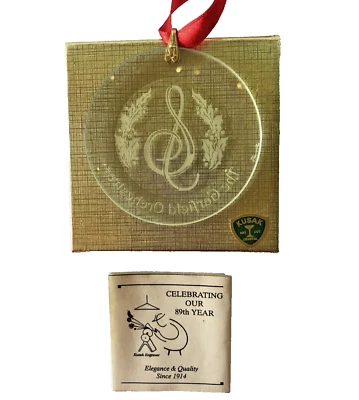 KUSAK Cristal Grabado Adorno de Navidad Garfield High School Orchestra en Caja Foto 1 de 4