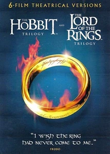 The Hobbit Trilogy & The Lord Of The Rings Trilogy (6-Film DVD) w/Slipcover-New - Picture 1 of 1