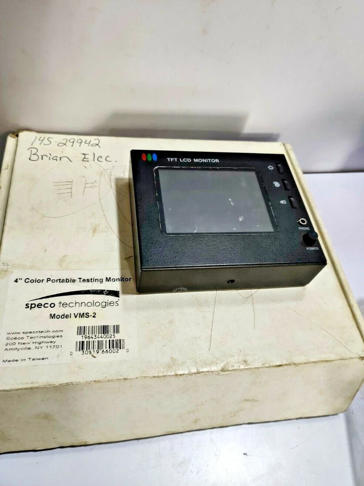 Speco Technologies VMS-2 - 4" Color Portable Testing Monitor - TFT LCD Monitor - Image 1 of 3