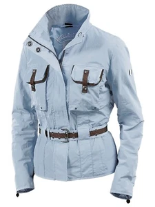 wellensteyn Jacke Damen Ayala hellblau mit braunem Taschenbesatz SMALL 299euro - Bild 1 von 1