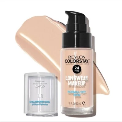 Revlon ColorStay Liquid Foundation Natural Finish Ivory 110 Normal Dry Skin 1 Oz - Image 1 of 4
