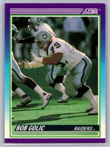 1990 Score #512 Bob Golic Los Angeles Raiders Football Card
