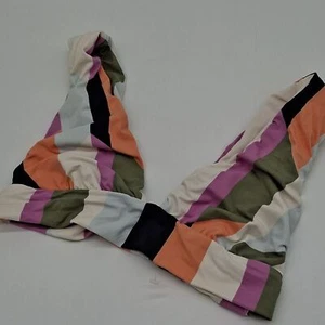 Billabong Bikini Top Juniors Medium Slow Roller Plunge Swim Multicolor M - Picture 1 of 10
