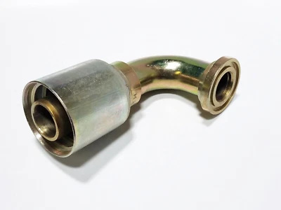 WH 43020U-G80 1 1/4" Hose ID x 1 1/4" Split Flange 90 Degree Tube Elbow Code 61 - Image 1 of 4