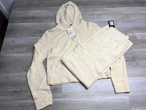 Vintage Ralph Lauren Sport Womens Lounge Set Knit Hoodie Pants Sweater Size M/L - Picture 1 of 24