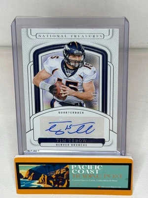 2024 National Treasures Football - TIM TEBOW #SIGS-TTW - Autograph - 49/49 - Image 1 of 2