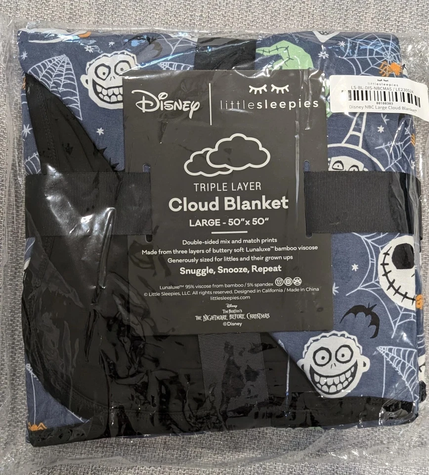 Одеяло облачное Little Sleepies Disney The Nightmare Before Christmas - Изображение 1 из 1