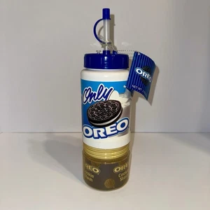 Vtg Oreo Sports Bottle Tumbler Cup w/ Cookie Stash Container NEW - Picture 1 of 10