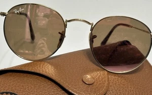 Ray-Ban RB9447 Unisex Round Sunglasses with Gold Frame and Copper Lens FRAMEONLY - Picture 1 of 10