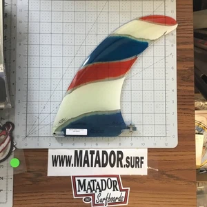 RFC 10” Glass Stained Azul California surfboard fin Surf Surfing - Picture 1 of 3