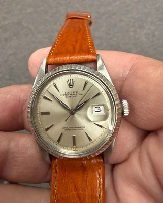 Original Vintage (1960) Rolex Stainless Steel 36mm Datejust Automatic 1601 - Image 1 of 4