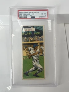 1955 Topps Double Headers #69 Ted Williams Boston Red Sox PSA 4 en muy buena condición-ex centrado - Imagen 1 de 2