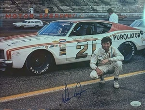 Foto autografiada por Donnie Allison 11x14 certificado de autenticidad JSA Nascar Hof - Imagen 1 de 1
