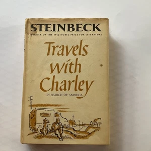 John Steinbeck FIRST EDITION 7th Printing Travels with Charley 1962  Dust Jacket - Picture 1 of 7
