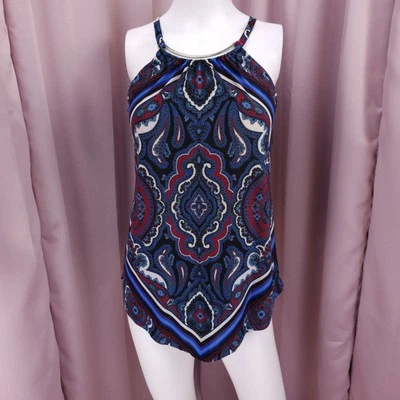 INC International Concepts Petite Women's Halter Sleeveless Blouse Top PS - Image 1 of 4