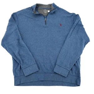 Polo Ralph Lauren Sweatshirt blau Half-Zip Gr. XL - Bild 1 von 4