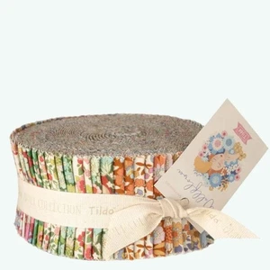 Tilda Fabrics - WALLFLOWER JELLY ROLL - 100% cotton for patchwork quilting - Picture 1 of 1